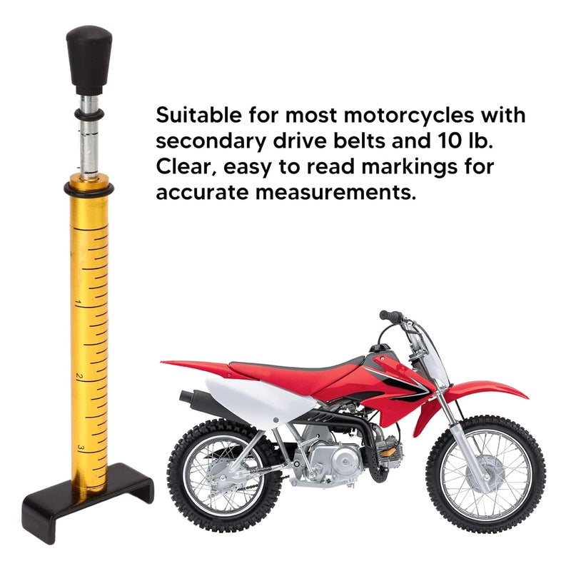 Fydun 10 Lb Belt Tension Gauge L Shape Pad Universal Motor Belt Metal Alloy Replacement for Accurate Motorcycle Setting - Image 3